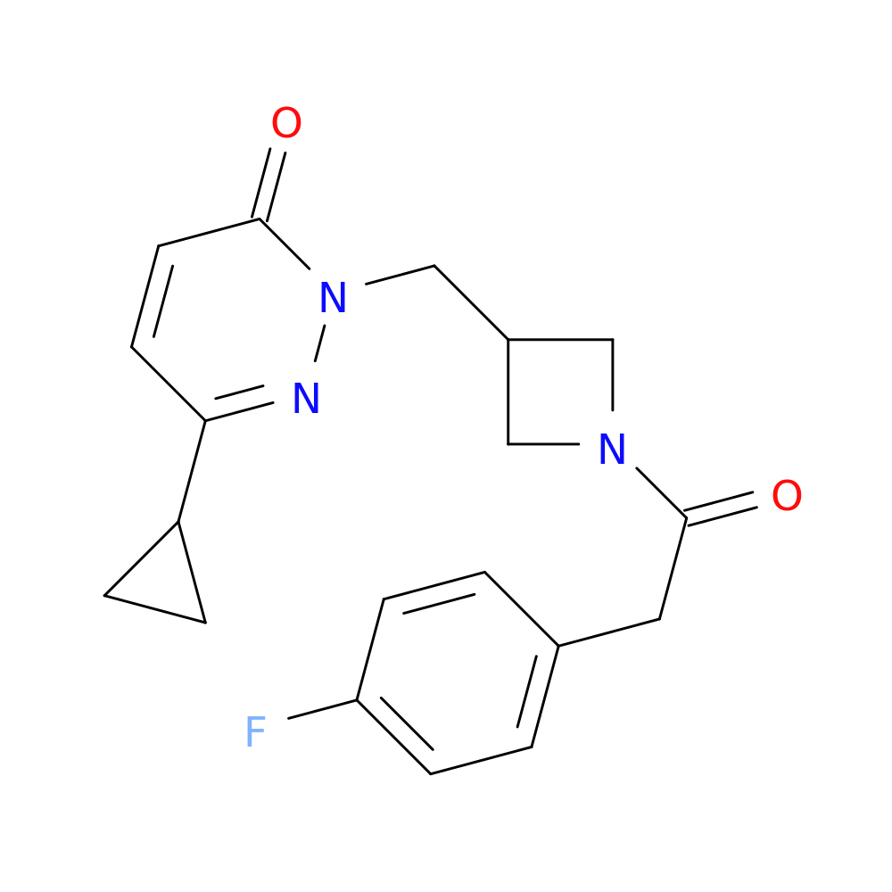 6-cyclopropyl-2-({1-[2-(4-fluorophenyl)acetyl]azetidin-3-yl}methyl)-2,3-dihydropyridazin-3-one