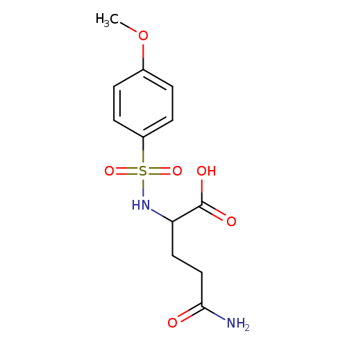 4-carbamoyl-2-(4-methoxybenzenesulfonamido)butanoic acid