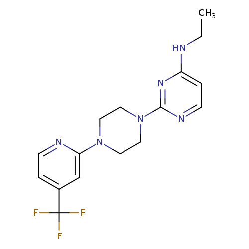 N-ethyl-2-{4-[4-(trifluoromethyl)pyridin-2-yl]piperazin-1-yl}pyrimidin-4-amine