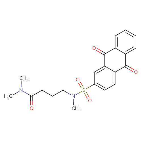 N,N-dimethyl-4-(N-methyl9,10-dioxo-9,10-dihydroanthracene-2-sulfonamido)butanamide