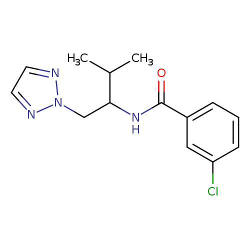 3-chloro-N-[3-methyl-1-(2H-1,2,3-triazol-2-yl)butan-2-yl]benzamide