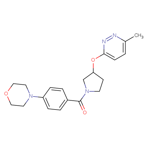 4-(4-{3-[(6-methylpyridazin-3-yl)oxy]pyrrolidine-1-carbonyl}phenyl)morpholine