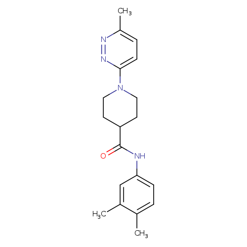 N-(3,4-dimethylphenyl)-1-(6-methylpyridazin-3-yl)piperidine-4-carboxamide