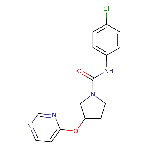 N-(4-chlorophenyl)-3-(pyrimidin-4-yloxy)pyrrolidine-1-carboxamide