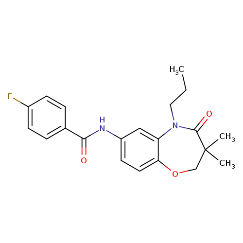 N-(3,3-dimethyl-4-oxo-5-propyl-2,3,4,5-tetrahydro-1,5-benzoxazepin-7-yl)-4-fluorobenzamide