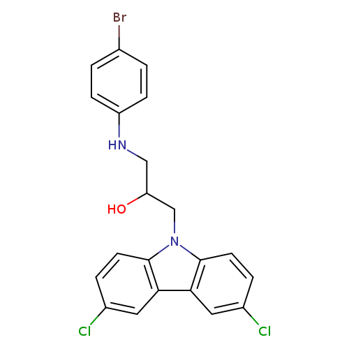 1-(4-Bromo-phenylamino)-3-(3,6-dichloro-carbazol-9-yl)-propan-2-ol