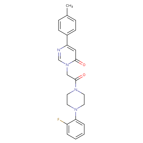 3-{2-[4-(2-fluorophenyl)piperazin-1-yl]-2-oxoethyl}-6-(4-methylphenyl)-3,4-dihydropyrimidin-4-one