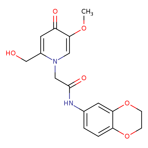 N-(2,3-dihydro-1,4-benzodioxin-6-yl)-2-[2-(hydroxymethyl)-5-methoxy-4-oxo-1,4-dihydropyridin-1-yl]acetamide