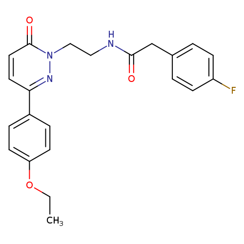 N-{2-[3-(4-ethoxyphenyl)-6-oxo-1,6-dihydropyridazin-1-yl]ethyl}-2-(4-fluorophenyl)acetamide
