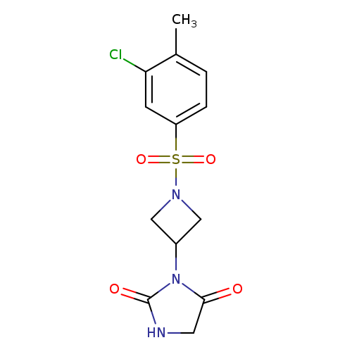 3-[1-(3-chloro-4-methylbenzenesulfonyl)azetidin-3-yl]imidazolidine-2,4-dione