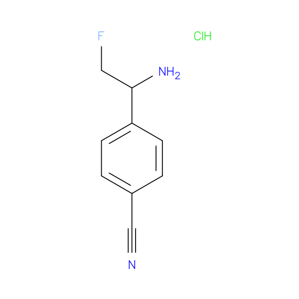 4-(1-amino-2-fluoroethyl)benzonitrile hydrochloride