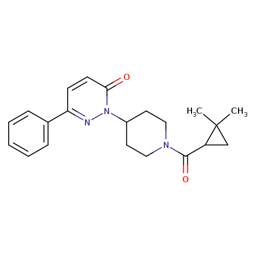 2-[1-(2,2-dimethylcyclopropanecarbonyl)piperidin-4-yl]-6-phenyl-2,3-dihydropyridazin-3-one