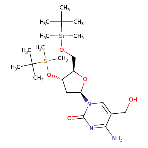 4-amino-1-[(2R,4S,5R)-4-[tert-butyl(dimethyl)silyl]oxy-5-[[tert-butyl(dimethyl)silyl]oxymethyl]tetrahydrofuran-2-yl]-5-(hydroxymethyl)pyrimidin-2-one
