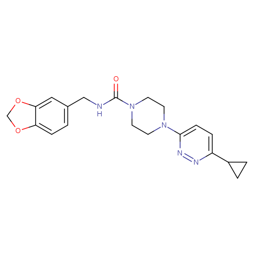 N-[(2H-1,3-benzodioxol-5-yl)methyl]-4-(6-cyclopropylpyridazin-3-yl)piperazine-1-carboxamide