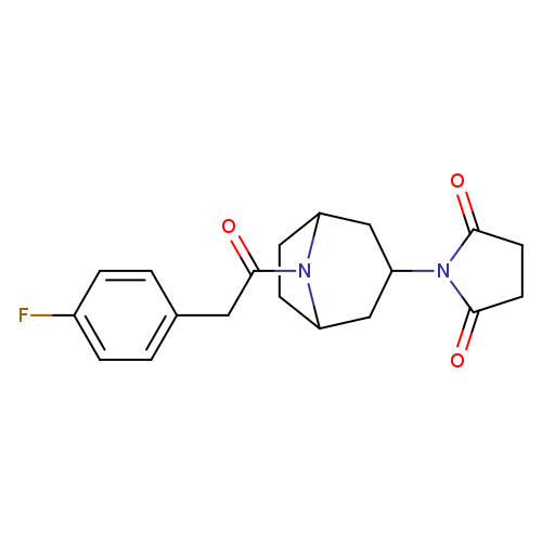 1-{8-[2-(4-fluorophenyl)acetyl]-8-azabicyclo[3.2.1]octan-3-yl}pyrrolidine-2,5-dione