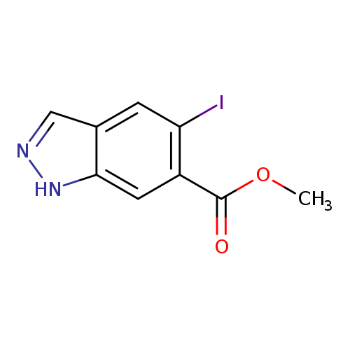 1H-Indazole-6-carboxylic acid, 5-iodo-, methyl ester