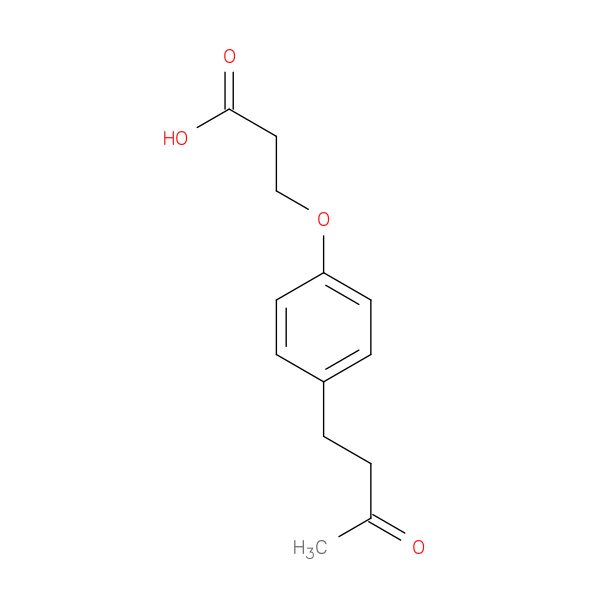 3-[4-(3-oxobutyl)phenoxy]propanoic acid