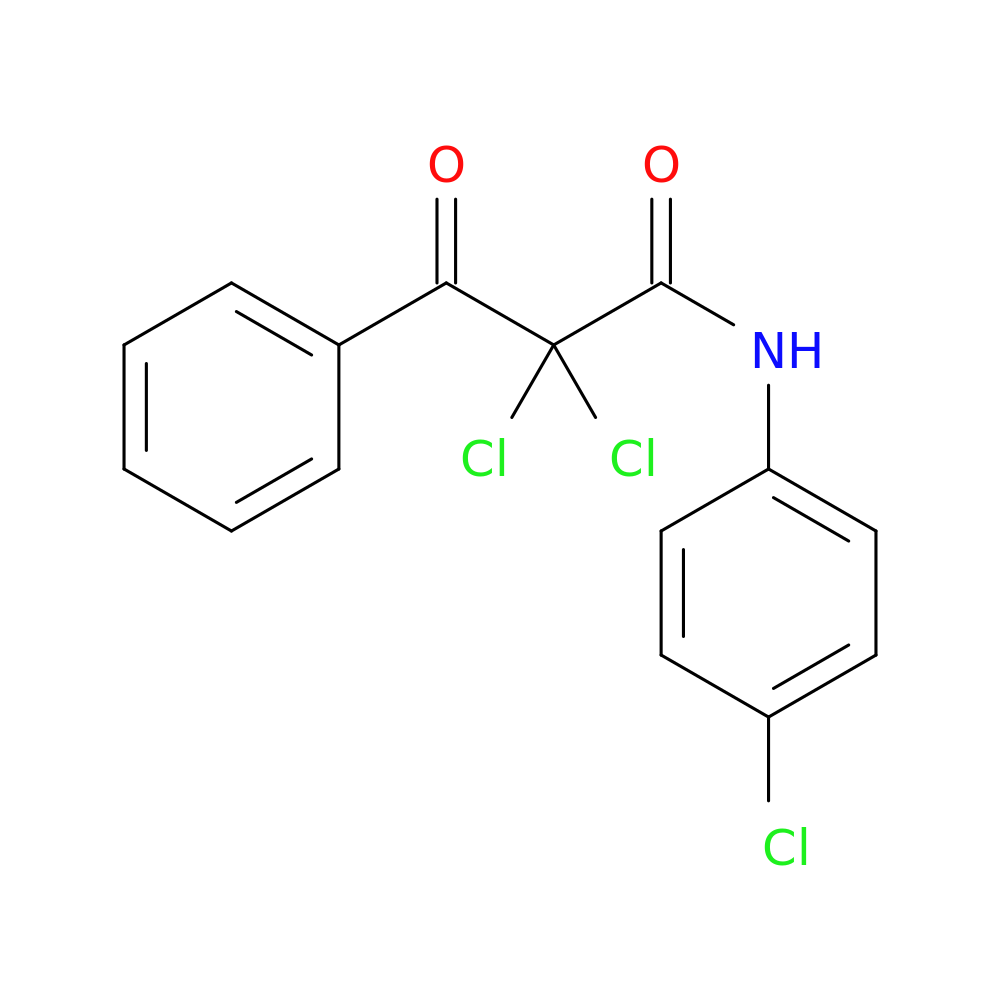 2,2-dichloro-N-(4-chlorophenyl)-3-oxo-3-phenylpropanamide