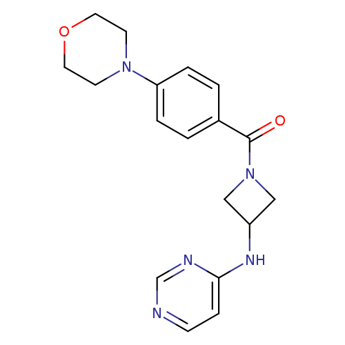 N-{1-[4-(morpholin-4-yl)benzoyl]azetidin-3-yl}pyrimidin-4-amine