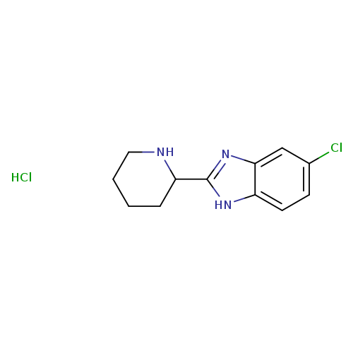 5-chloro-2-(piperidin-2-yl)-1H-1,3-benzodiazole hydrochloride