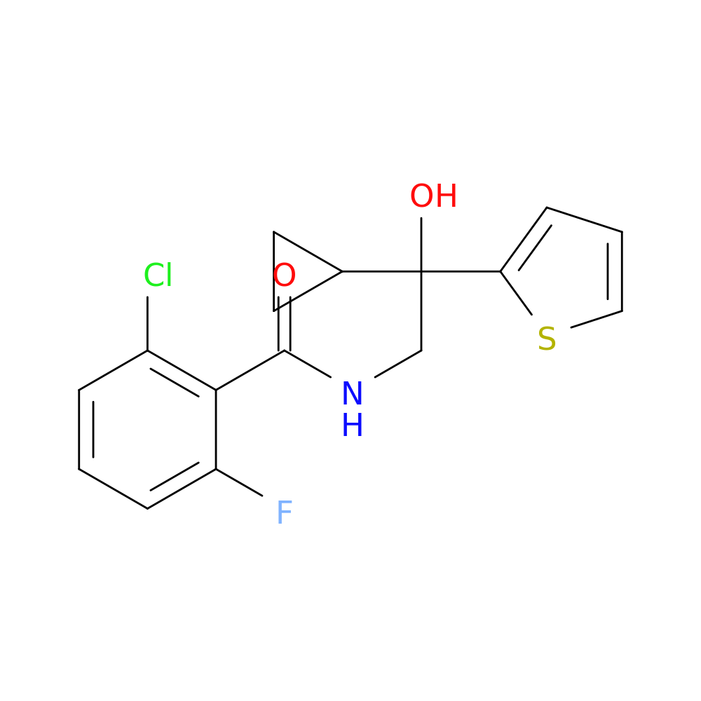 2-chloro-N-[2-cyclopropyl-2-hydroxy-2-(thiophen-2-yl)ethyl]-6-fluorobenzamide
