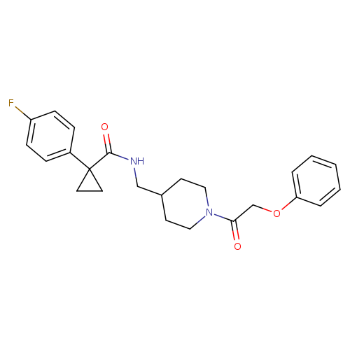 1-(4-fluorophenyl)-N-{[1-(2-phenoxyacetyl)piperidin-4-yl]methyl}cyclopropane-1-carboxamide