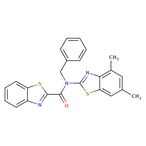 N-benzyl-N-(4,6-dimethyl-1,3-benzothiazol-2-yl)-1,3-benzothiazole-2-carboxamide