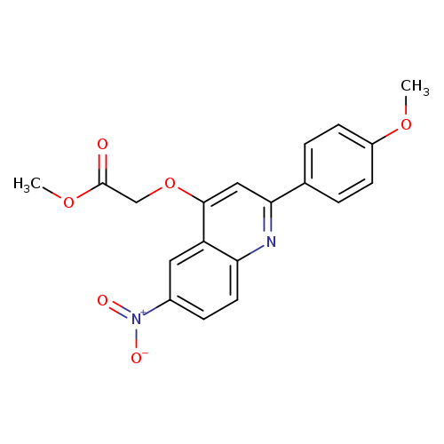methyl 2-{[2-(4-methoxyphenyl)-6-nitroquinolin-4-yl]oxy}acetate