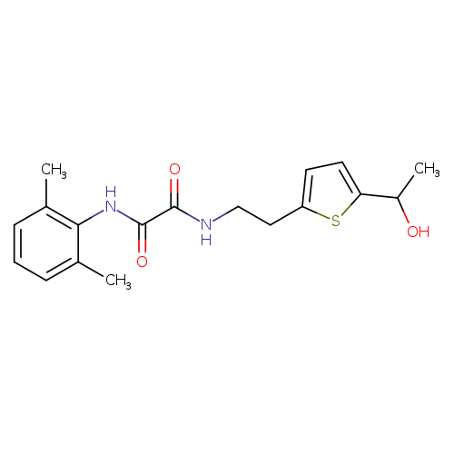 N'-(2,6-dimethylphenyl)-N-{2-[5-(1-hydroxyethyl)thiophen-2-yl]ethyl}ethanediamide