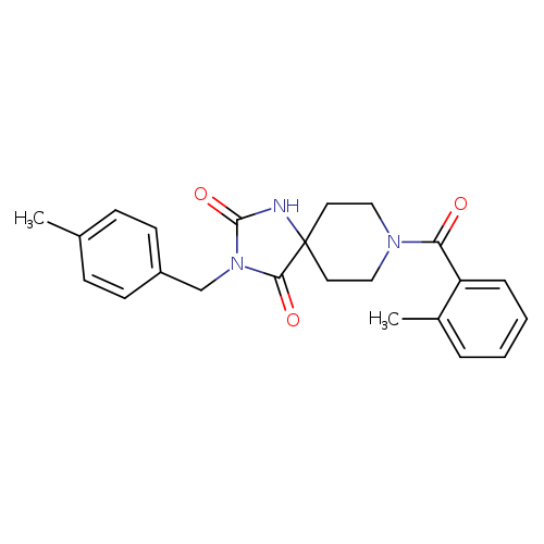 8-(2-methylbenzoyl)-3-[(4-methylphenyl)methyl]-1,3,8-triazaspiro[4.5]decane-2,4-dione