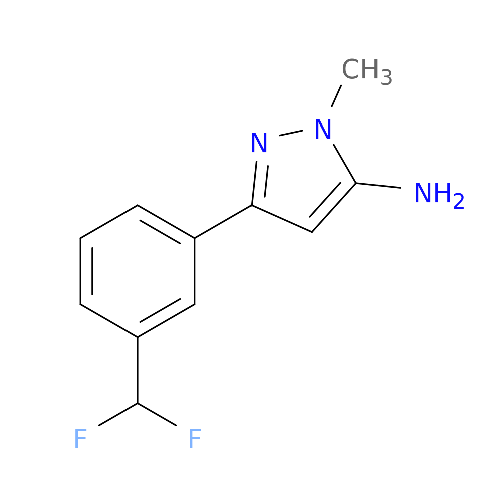 3-[3-(difluoromethyl)phenyl]-1-methyl-1H-pyrazol-5-amine
