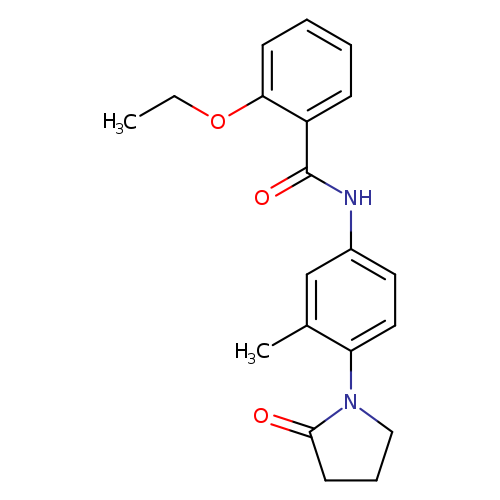2-ethoxy-N-[3-methyl-4-(2-oxopyrrolidin-1-yl)phenyl]benzamide