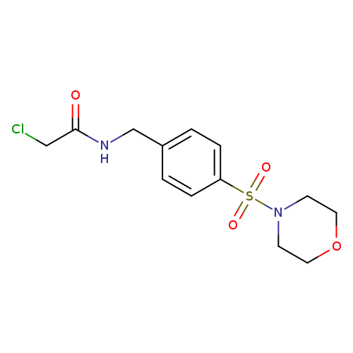 2-chloro-N-{[4-(morpholine-4-sulfonyl)phenyl]methyl}acetamide