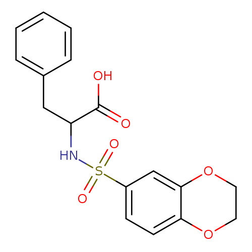 2-(2,3-dihydro-1,4-benzodioxine-6-sulfonamido)-3-phenylpropanoic acid