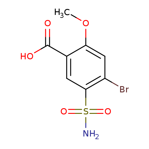 4-bromo-2-methoxy-5-sulfamoylbenzoic acid