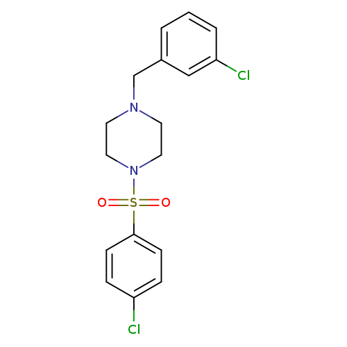 1-(3-chlorobenzyl)-4-[(4-chlorophenyl)sulfonyl]piperazine