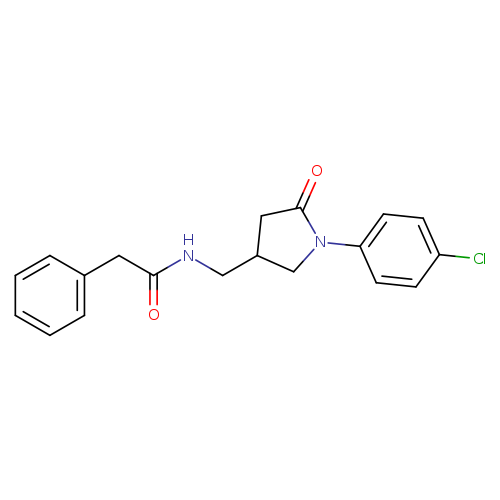 N-{[1-(4-chlorophenyl)-5-oxopyrrolidin-3-yl]methyl}-2-phenylacetamide