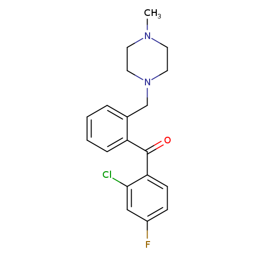 2-CHLORO-4-FLUORO-2'-(4-METHYLPIPERAZINOMETHYL) BENZOPHENONE