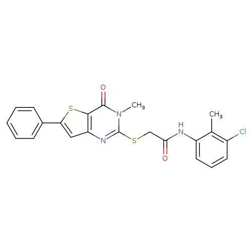 N-(3-chloro-2-methylphenyl)-2-({3-methyl-4-oxo-6-phenyl-3H,4H-thieno[3,2-d]pyrimidin-2-yl}sulfanyl)acetamide