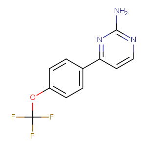 4-[4-(Trifluoromethoxy)phenyl]pyrimidin-2-amine