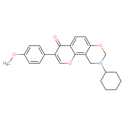 9-cyclohexyl-3-(4-methoxyphenyl)-4H,8H,9H,10H-chromeno[8,7-e][1,3]oxazin-4-one