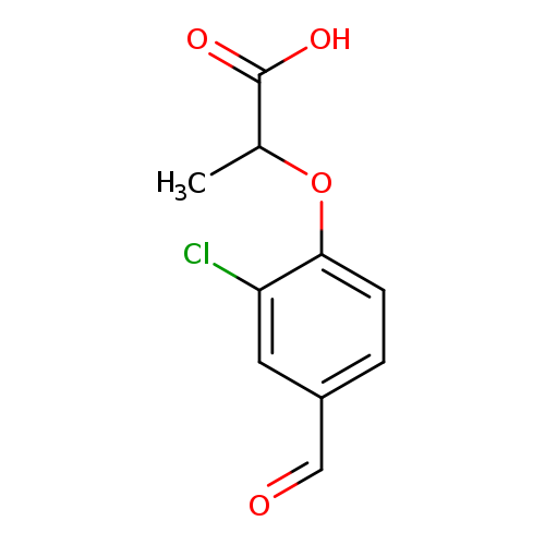 2-(2-Chloro-4-formylphenoxy)propanoic acid