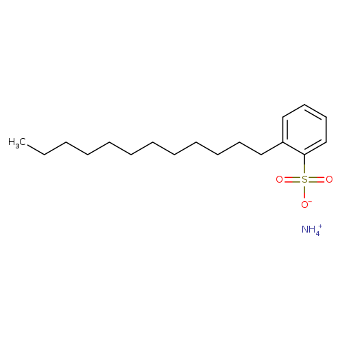Benzenesulfonic acid, dodecyl-, ammonium salt (1:1)