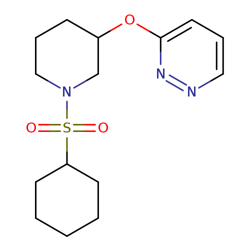 3-{[1-(cyclohexanesulfonyl)piperidin-3-yl]oxy}pyridazine