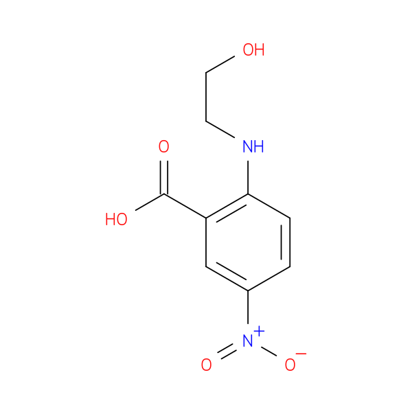 2-[(2-hydroxyethyl)amino]-5-nitrobenzoic acid