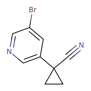 1-(5-Bromopyridin-3-yl)cyclopropane-1-carbonitrile