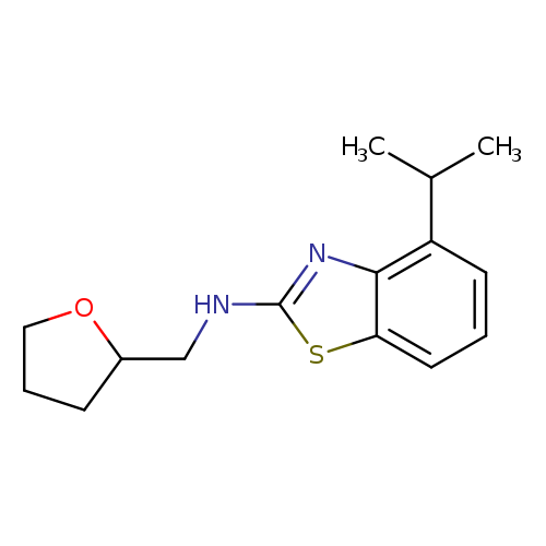 4-Isopropyl-N-(tetrahydrofuran-2-ylmethyl)-1,3-benzothiazol-2-amine