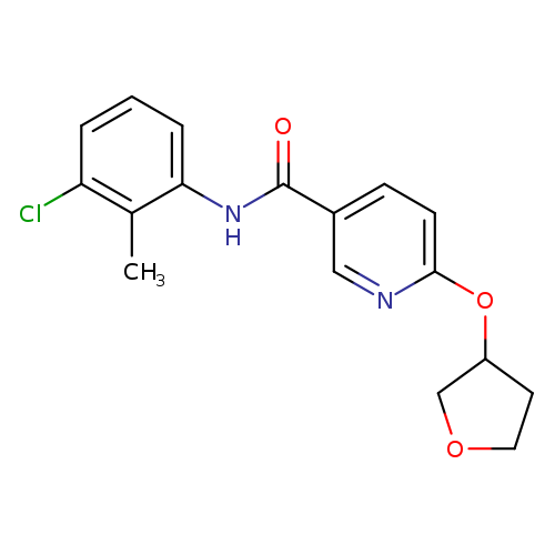 N-(3-chloro-2-methylphenyl)-6-(oxolan-3-yloxy)pyridine-3-carboxamide