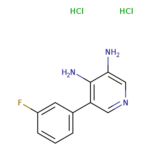 5-(3-fluorophenyl)pyridine-3,4-diamine dihydrochloride