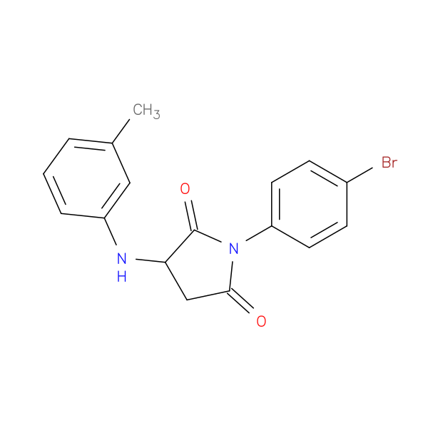 1-(4-bromophenyl)-3-[(3-methylphenyl)amino]pyrrolidine-2,5-dione